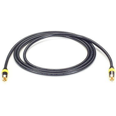 Black Box S/PDIF Audio or Composite Video Coax Cable - (1) RCA on Each End, 12-ft. (3.7-m) - 12 ft Coaxial A/V Cable for Home Theater (Fleet Network)