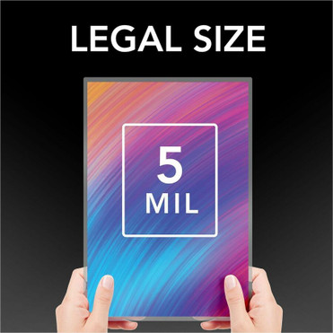 GBC UltraClear Laminating Pouch - Sheet Size Supported: Legal - Laminating Pouch/Sheet Size: 9" (228.60 mm) Width x 14.50" (368.30 mm) (3381602099)