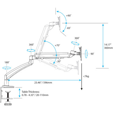 StarTechcom_Single_Monitor_Arm_-_Slim_Profile_-_Supports_Monitors_up_to_26_-_Adjustable_Computer_Monitor_Stand_-_VESA_Stand_-_1_-_to_ARMSLIM StarTechcom_Single_Monitor_Arm_-_Slim_Profile_-_Supports_Monitors_up_to_26_-_Adjustable_Computer_Monitor_Stand_-_VESA_Stand_-_1_-_to_ARMSLIM