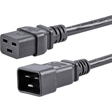 StarTechcom_6_ft_Heavy_Duty_14_AWG_Computer_Power_Cord_-_C19_to_C20_-_For_Server_Computer_PDU_-_Black_-_1_PXTC19C20146