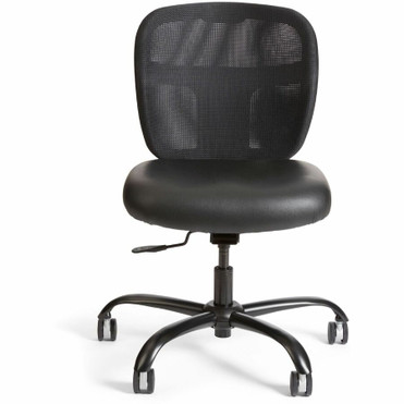 Safco Vue Intensive-use Mesh Task Chair - Black Seat Color - Vinyl Seat Material - Nylon Back Material - 5-star Base - 1 Each (Fleet Network)