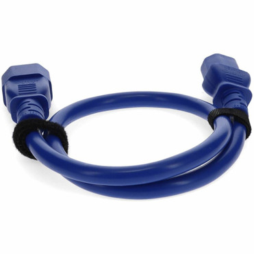 AddOn 3ft C13 Female to C14 Male 18AWG 100-250V at 10A Blue Power Cable - 18 Gauge - 230 V AC / 10 A - Blue - 3 ft (0.91 m) Cord - IEC (ADD-C132C1418AWG3FTBLU)