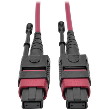 Tripp Lite series N845-10M-12-MG MTP/MPO Multimode Patch Cable, Magenta, 10 m - 32.8 ft (10 m) Fiber Optic Network Cable for Network - (Fleet Network)