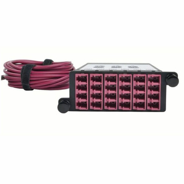 Tripp Lite series N482-3M8L12-B OM4 Fiber Breakout Cassette - 12 Port(s) - 12 x Duplex - Rack-mountable (N482-3M8L12-B) Tripp Lite series N482-3M8L12-B OM4 Fiber Breakout Cassette - 12 Port(s) - 12 x Duplex - Rack-mountable (N482-3M8L12-B)