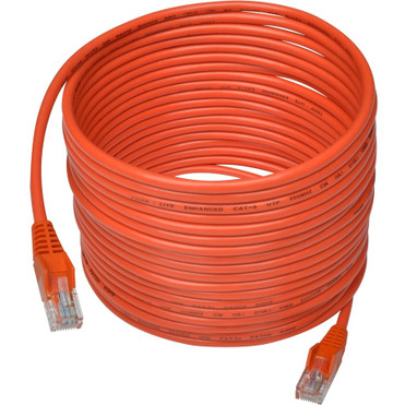 Tripp Lite series Cat5e 350 MHz Snagless Molded UTP Patch Cable (RJ45 M/M), Orange, 25 ft - 25 ft (7.62 m) Category 5e Network Cable - (N001-025-OR)