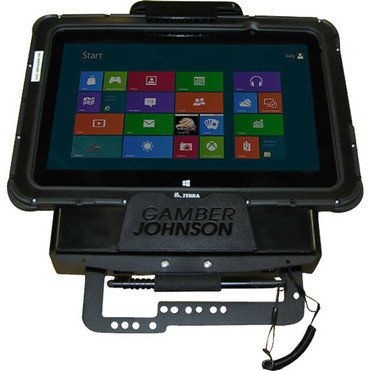 Gamber-Johnson Mounting Bracket for Docking Station, Cradle - Black Powder Coat - Black Powder Coat (7160-0829)