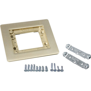 Wiremold Omnibox 817B Faceplate - 1-gang - Brass - Brass, Metal (Fleet Network)