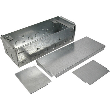 Wiremold 880W3 Series Steel Floor Box - 3-gang - Steel, Metal (Fleet Network)