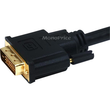 Monoprice 6ft 28AWG Dual Link DVI-D M/F Extension Cable - Black - 6 ft DVI-D Video Cable for PC, Monitor, Projector, HDTV, Video - 1 x (3546)
