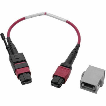 Tripp Lite series N846-08N-A2B Fiber Optic Duplex Patch Network Cable - 8" (203.20 mm) Fiber Optic Network Cable for Network Device - (N846-08N-A2B)