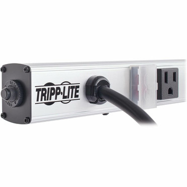 Tripp Lite 8 Right-Angle Outlet Vertical Power Strip, 120V, 15A, 15-ft. Cord, 5-15P, 24 in. - NEMA 5-15P - 8 x NEMA 5-15R - 15 ft Cord (PS2408RA)