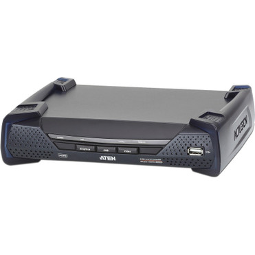ATEN 4K HDMI Single Display KVM over IP Receiver - 1 Computer(s) - 4K - 3840 x 2160 Maximum Video Resolution - 2 x Network (RJ-45) - 4 (KE8950R)