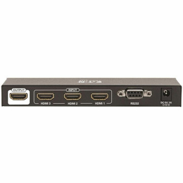 Tripp Lite series 3-Port HDMI Switch with Remote Control - 4K x 2K @ 60 Hz (F/3xF) - 4096 x 2160 - 4K - 3 x 1 - Display - 1 x HDMI Out (B119-003-UHD)