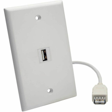 Tripp Lite series U060-001-KPA-WH USB Data Transfer Cable - 1 ft (0.30 m) USB Data Transfer Cable for Home Theater System, Motherboard (U060-001-KPA-WH)