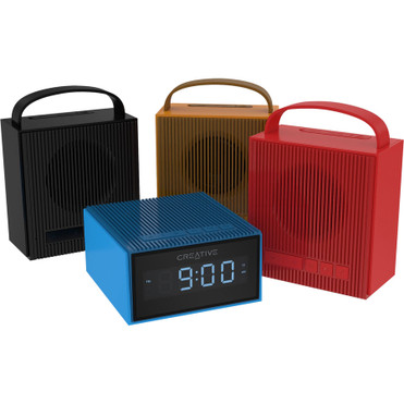 Creative Chrono Portable Bluetooth Speaker System - Black - Battery Rechargeable - USB (51MF8280AA000)