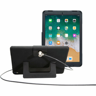 CTA Digital Security Case with Kickstand and Anti-Theft Cable for iPad Air 3 (2019) and iPad Pro 10.5 - Black (Fleet Network)