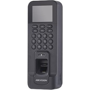 Hikvision Fingerprint Access Control Terminal - Black Door - Fingerprint, Proximity, Key Code - 3000 User(s) - LCD - Fast Ethernet - - (Fleet Network)