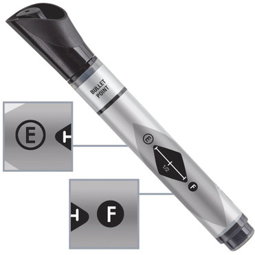 Quartet Premium Glass Board Dry-Erase Markers, Bullet Tip, Black, 12 Pack - Bold Bullet Marker Point - Black Ink - Dry - 12 Pack (3413879553)