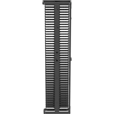 Panduit Double Sided Manager - Vertical Cable Manager - Black - 45U Rack Height - Steel, Acrylonitrile Butadiene Styrene (ABS), Metal (PR2VSD06)
