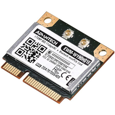 Advantech EWM-W190 IEEE 802.11ac Bluetooth 4.2 Wi-Fi/Bluetooth Combo Adapter - Mini PCI Express - 2.40 GHz ISM - 5 GHz UNII - Plug-in (Fleet Network)