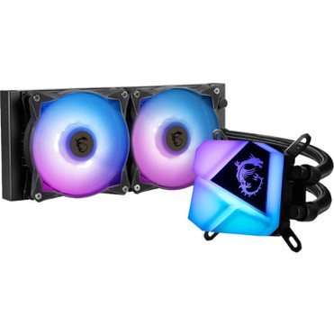 MSI MAG CORELIQUID C240 Cooling Fan/Radiator/Water Block/Pump - 4.72" (120 mm) Maximum Fan Diameter - 2 x Fan(s) - 78.73 CFM Maximum - (CLC240)