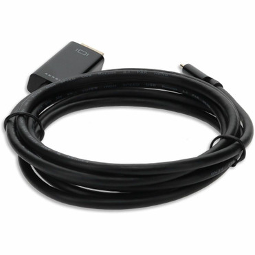 AddOn 6ft (~2m) USB C 3.1 Male to HDMI Male Adapter Cable, Up to 4K 30Hz, Black - 6 ft (1.83 m) HDMI/USB-C A/V Cable for Audio/Video - (USBC2H4MM6F-AA)