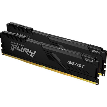 Kingston FURY Beast 8GB (2 x 4GB) DDR4 SDRAM Memory Kit - 8 GB (2 x 4GB) - DDR4-3200/PC4-25600 DDR4 SDRAM - 3200 MHz - CL16 - 1.35 V - (Fleet Network)