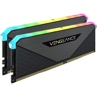 Corsair Vengeance RGB RT 32GB (2 x 16GB) DDR4 DRAM 3600MHz C18 Memory Kit - Black - For Motherboard, Desktop PC - 32 GB (2 x 16GB) - - (Fleet Network)