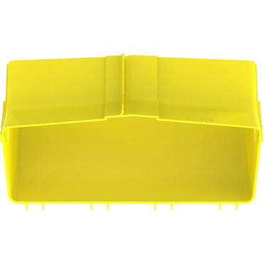 Panduit FiberRunner&reg; Inside Vertical 45&deg; - Yellow - Polycarbonate - 1 Pack (FRIV4512X4LYL)