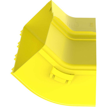 Panduit FiberRunner&reg; Inside Vertical 45&deg; - Yellow - Polycarbonate - 1 Pack (FRIV4512X4LYL)