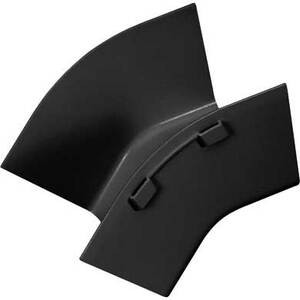 Panduit FiberRunner&reg; Outside Vertical 45 Degree - Black - 7" (178.82 mm) Length - Polycarbonate - 1 Pack (Fleet Network)