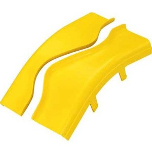 Panduit FiberRunner&reg; Outside Vertical 45 Degree Angle Cover - Yellow - 8.1" (204.72 mm) Length - Polycarbonate - 1 Pack (Fleet Network)