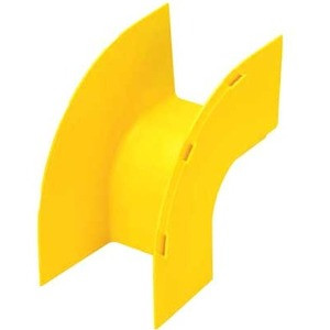 Panduit FiberRunner&reg; Outside Vertical Right Angle - Yellow - 7.7" (196.60 mm) Length - Polycarbonate - 1 Pack (Fleet Network)