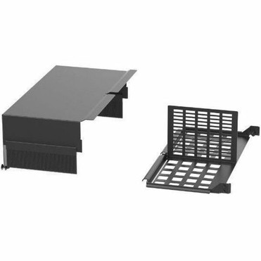 Panduit HD Flex Enclosure Slack Plate w/Rear 4RU, White - Enclosure Trunk Slack Plate - White - 4U Rack Height - Steel - 1 Pack (FLEX-PLATE4URW)