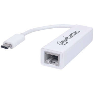 Manhattan Type-C to Gigabit Network Adapter - USB 3.1 (Gen 1) Type C - 1 Port(s) - 1 - Twisted Pair - 10Base-T, 100Base-TX, 1000Base-T (Fleet Network)