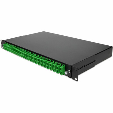 AddOn 19-inch Rack Mount 1U Patch Panel with 24 APC SC Duplex, Single-Mode OS2 - 24 Port(s) - 24 x Duplex - 1U High - Optical Fiber - (Fleet Network)