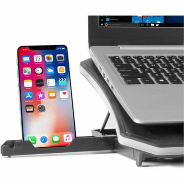 Aluratek Ergonomic USB Laptop Cooling Pad with RGB Lights - Notebook Support - 3 Fan(s) - 1900 rpm (ACPRGB01F)