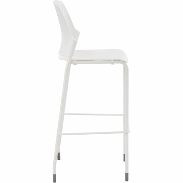 Safco Next Bistro Chair - Polypropylene, Plastic Seat Material - Polypropylene Back Material - Tubular Steel, Steel Frame Material - - (Fleet Network)