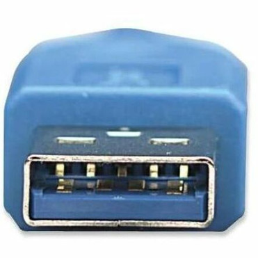 Manhattan USB-A to USB-A Extension Cable, 3m, Male to Female, 5 Gbps (USB 3.2 Gen1 aka USB 3.0), SuperSpeed USB, Blue, Lifetime - 10 - (322447)