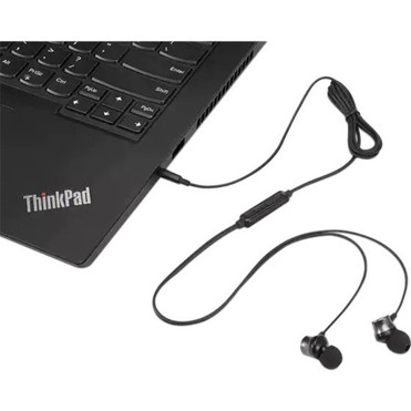 Lenovo Analog In-Ear Headphone Gen II (3.5mm) - Stereo - Mini-phone (3.5mm) - Wired - 32 Ohm - 100 Hz to 200 kHz - Earbud - Binaural - (4XD1J77352)