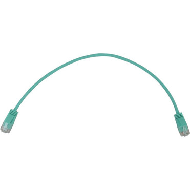 Tripp Lite series N261-S01-AQ Cat.6a UTP Patch Network Cable - 1 ft (0.30 m) Category 6a Network Cable for Network Device, Switch, ... (Fleet Network)