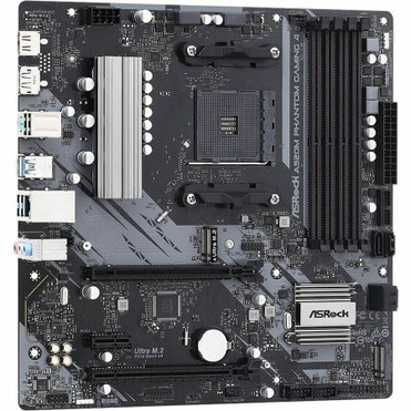 ASRock A520M Phantom Gaming 4 Gaming Desktop Motherboard - AMD A520 Chipset - Socket AM4 - Micro ATX - Ryzen 3, Ryzen 5 Processor - GB (A520M PHANTOM GAMING 4)