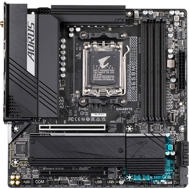 Gigabyte B650M Aorus Elite Gaming Desktop Motherboard - AMD B650 Chipset - Socket AM5 - Micro ATX - Ryzen Processor Supported - 128 GB (B650M AORUS ELITE AX)
