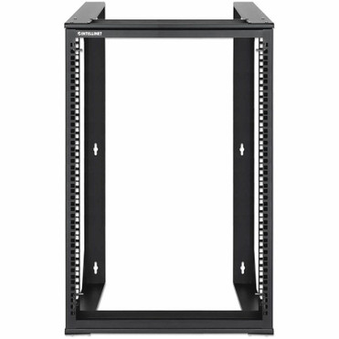 Intellinet 19" Wall Mount 2-Post Open Frame Network Rack, 15U - For IT Equipment, Network Equipment, Server, Switch, Patch Panel, - - (716208)