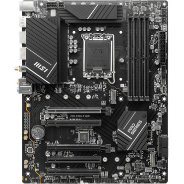 MSI PRO B760-P WIFI Gaming Desktop Motherboard - Intel B760 Chipset - Socket LGA-1700 - ATX - Pentium Gold, Core, Celeron Processor - (PROB760PWIFI)