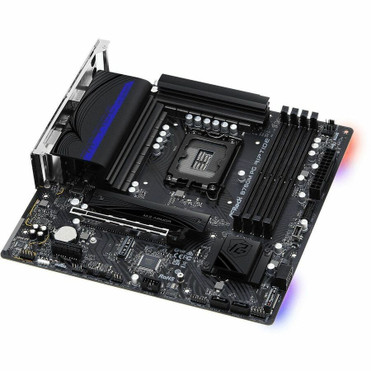 ASRock B760M PG RIPTIDE Gaming Desktop Motherboard - Intel B760 Chipset - Socket LGA-1700 - Micro ATX - Core Processor Supported - 192 (B760M PG RIPTIDE)