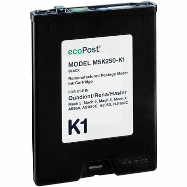 ecoPost Remanufactured Ink Cartridge Astro 123-2412, Formax CJ-24, FP Mailing Solutions M1INKBLACK, iJetColor 870101-005, M5K250 - (ECOM5K250)