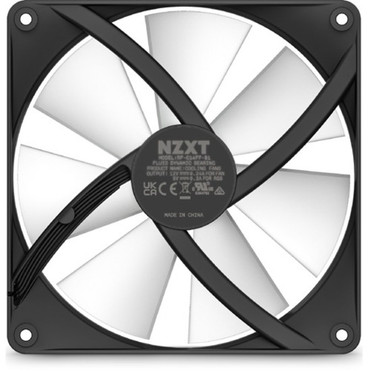 NZXT F140 RGB Core RF-C14SF-B1 Cooling Fan - 1 Pack - 5.51" (140 mm) Maximum Fan Diameter - 1 x Fan(s) - 90.79 CFM (154.25m³/h) - 1500 (RF-C14SF-B1)