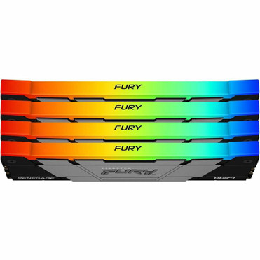 Kingston FURY Renegade 64GB (4 x 16GB) DDR4 SDRAM Memory Kit - For Motherboard - 64 GB (4 x 16GB) - RGB - DDR4-3600/PC4-28800 DDR4 - - (KF436C16RB12AK4/64)