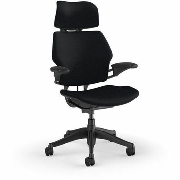 Humanscale Freedom Headrest - Black Seat Color - Foam Seat Material - Graphite Frame Color - 5-star Base - Graphite - Armrest (Fleet Network)